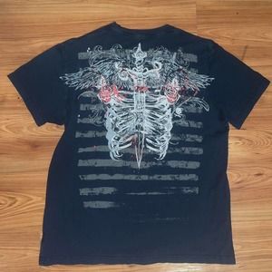 Cool VTG 00's Cut & Sew By Marc Echo Grunge Graphic T-Shirt